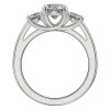 Three Stone Platinum Diamond Engagement Ring
